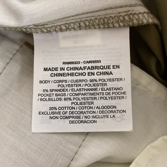 NWT Nike Golf Dri Fit Flat Front Breathable Khaki Pants 833194 Mens Size 30 X 32 - Picture 10 of 10